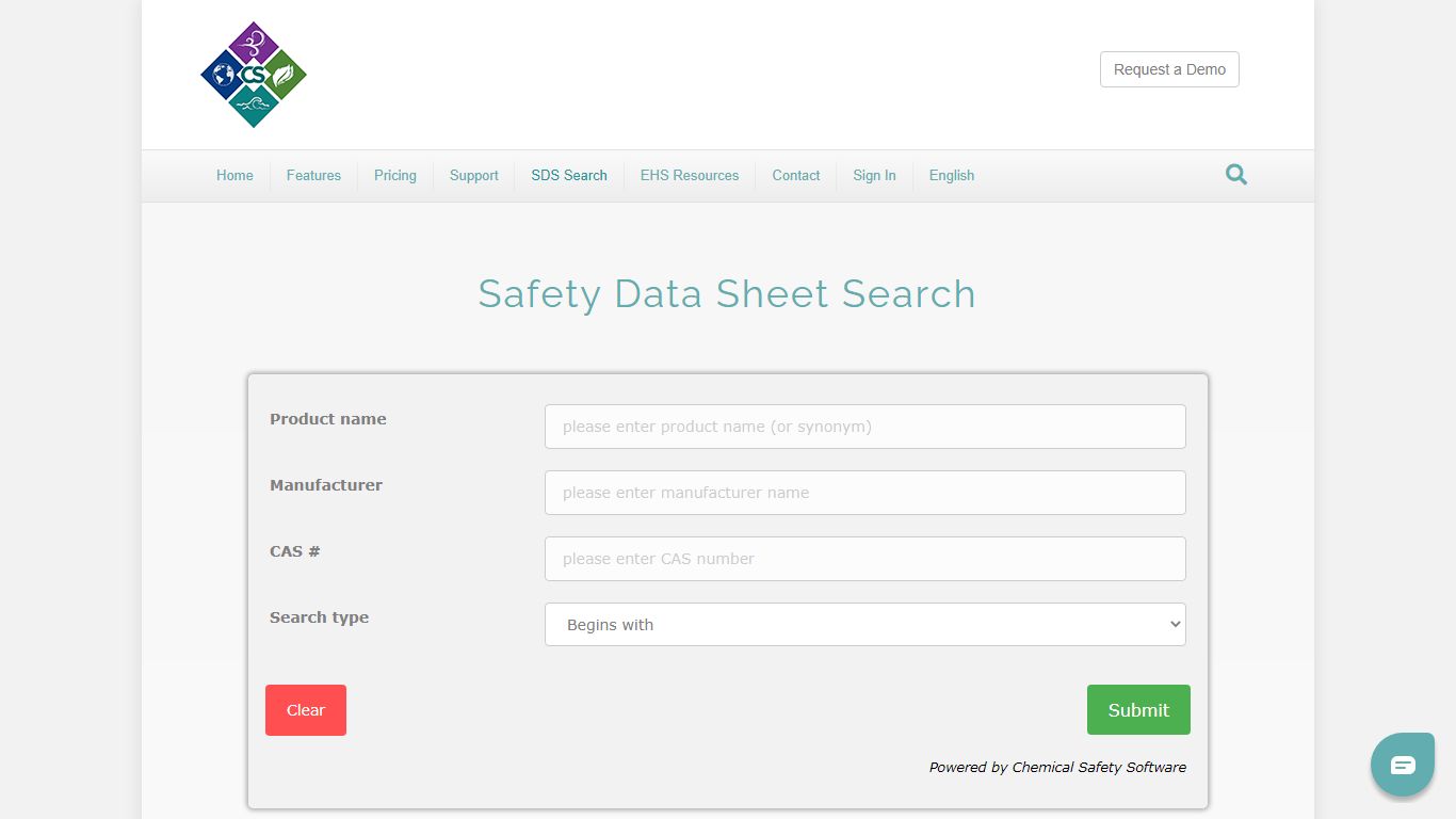 Safety Data Sheets | Free SDS Database | Chemical Safety